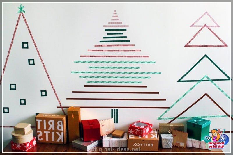 Árboles de Navidad en la pared con tus propias manos: Foto Cómo hacer un árbol de Navidad desde guirnaldas, ramas, tablas, bastidores, papeles, oropel, oropel, oropel (árboles, navidad, pared, propias) Árboles de Navidad en la pared con tus propias manos: Foto Cómo hacer un árbol de Navidad desde guirnaldas, ramas, tablas, bastidores, papeles, oropel, oropel, oropel