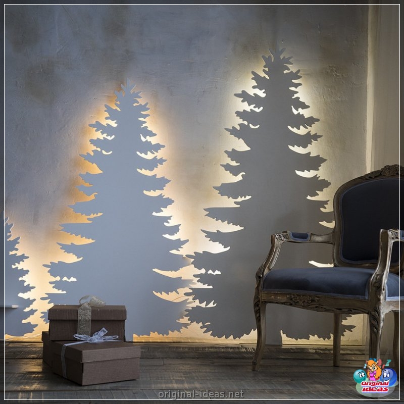 Árboles de Navidad en la pared con tus propias manos: Foto Cómo hacer un árbol de Navidad desde guirnaldas, ramas, tablas, bastidores, papeles, oropel, oropel, oropel (árboles, navidad, pared, propias) Árboles de Navidad en la pared con tus propias manos: Foto Cómo hacer un árbol de Navidad desde guirnaldas, ramas, tablas, bastidores, papeles, oropel, oropel, oropel
