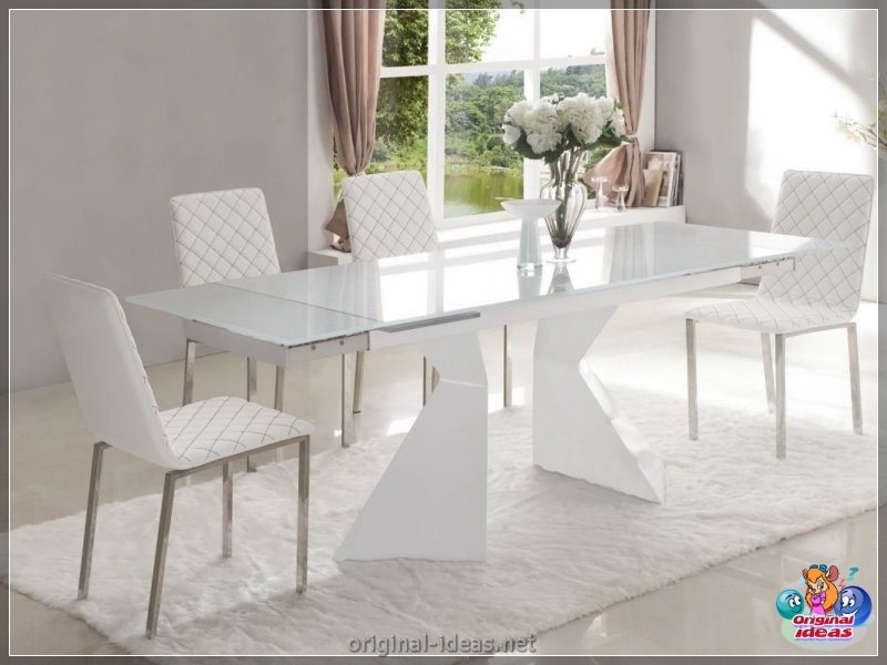 Mesa de comedor: diseño moderno y elegante (111 fotos) (mesa, comedor, diseño, moderno) Mesa de comedor: diseño moderno y elegante (111 fotos)