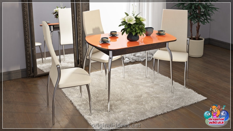 Mesa de comedor: diseño moderno y elegante (111 fotos) (mesa, comedor, diseño, moderno) Mesa de comedor: diseño moderno y elegante (111 fotos)