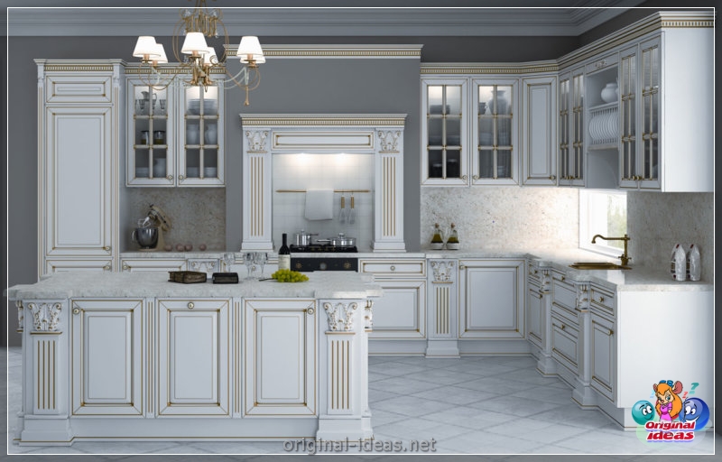 Cocina en un estilo clásico: 100 fotos del mejor diseño (cocina, estilo, clásico, fotos) Cocina en un estilo clásico: 100 fotos del mejor diseño
