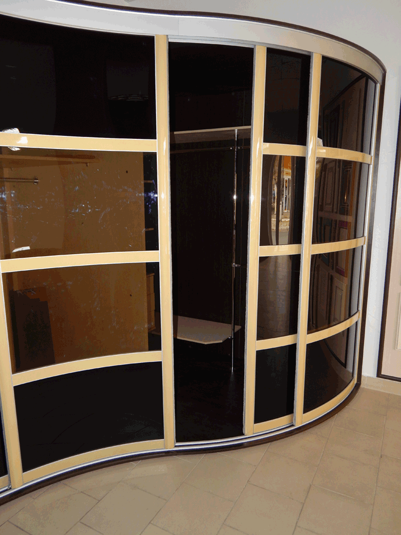 Radius cabinets - 65 photos of new products of finished furniture in the interior (radius, cabinets, photos, products) Radius cabinets - 65 photos of new products of finished furniture in the interior