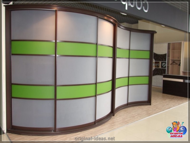 Radius cabinets - 65 photos of new products of finished furniture in the interior (radius, cabinets, photos, products) Radius cabinets - 65 photos of new products of finished furniture in the interior