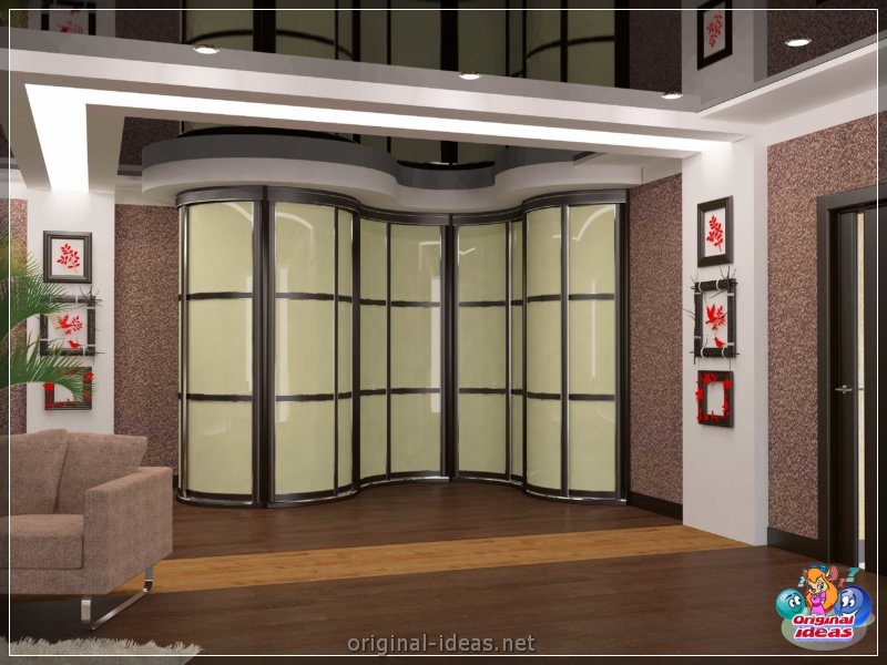 Radius cabinets - 65 photos of new products of finished furniture in the interior (radius, cabinets, photos, products) Radius cabinets - 65 photos of new products of finished furniture in the interior