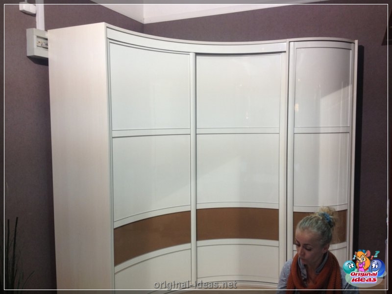 Radius cabinets - 65 photos of new products of finished furniture in the interior (radius, cabinets, photos, products) Radius cabinets - 65 photos of new products of finished furniture in the interior
