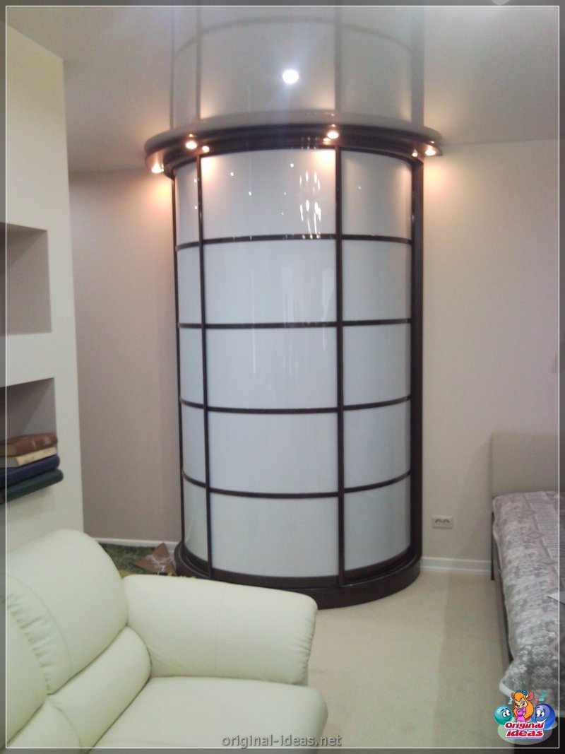 Radius cabinets - 65 photos of new products of finished furniture in the interior (radius, cabinets, photos, products) Radius cabinets - 65 photos of new products of finished furniture in the interior