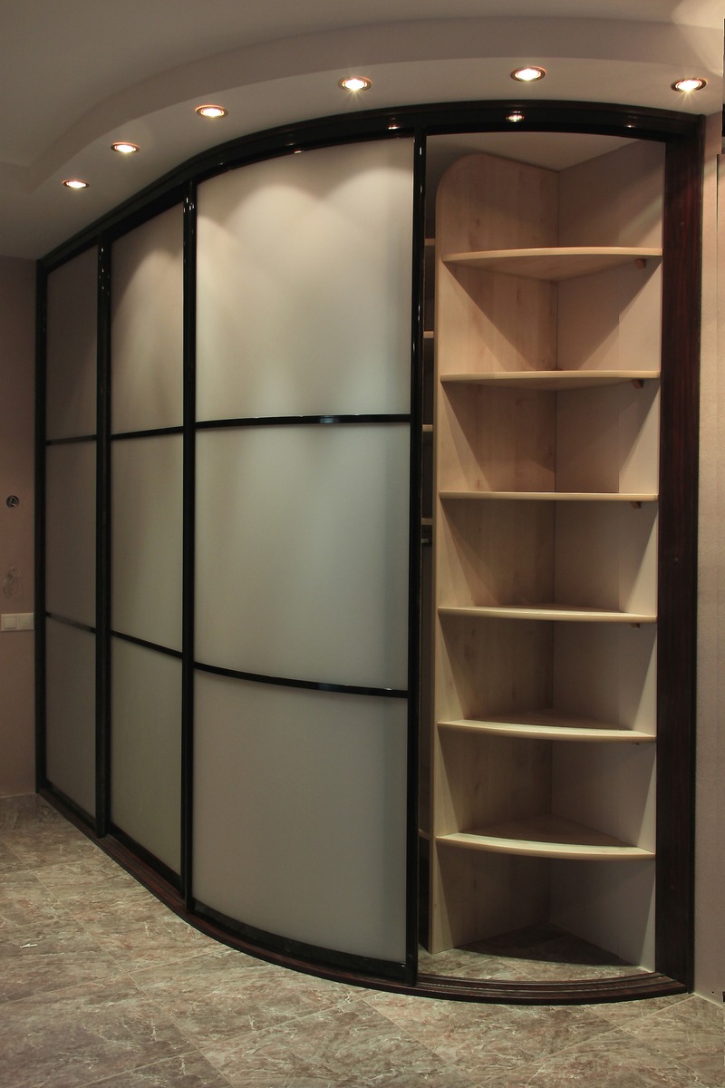 Radius cabinets - 65 photos of new products of finished furniture in the interior (radius, cabinets, photos, products) Radius cabinets - 65 photos of new products of finished furniture in the interior