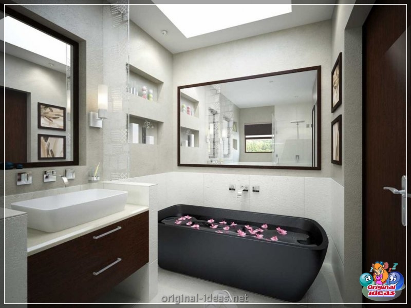 Baño en el apartamento - 55 fotos de las mejores ideas de diseño de interiores (baño, apartamento, fotos, ideas, diseño) Baño en el apartamento - 55 fotos de las mejores ideas de diseño de interiores