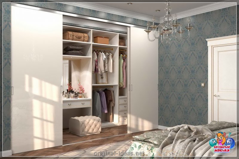 Armario en el dormitorio: 90 fotos de decisiones de diseño sobre el diseño del interior del dormitorio con un vestidor (armario, dormitorio, fotos, diseño, interior) Armario en el dormitorio: 90 fotos de decisiones de diseño sobre el diseño del interior del dormitorio con un vestidor