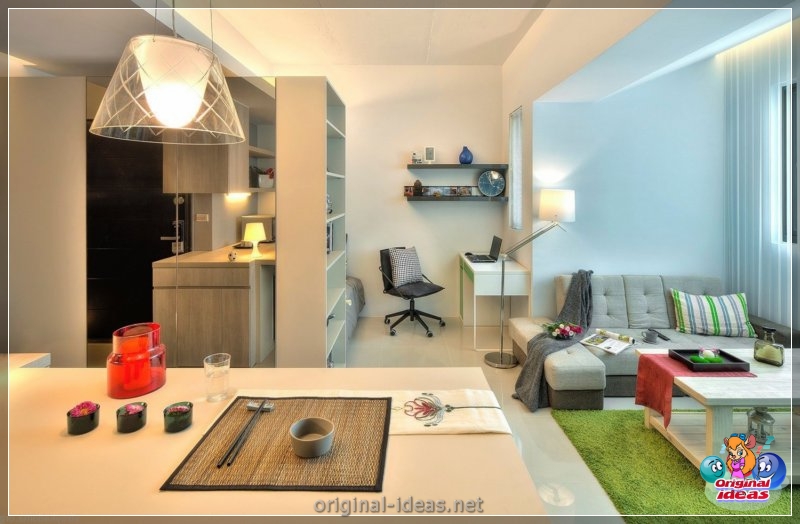 Apartament z jednym pokoju 40 kV. m. - 85 zdjęć najlepszych pomysłów wnętrza (pokoju, zdjęć, najlepszych, pomysłów, wnętrza, powierzchni metrów kwadratowych) Apartament z jednym pokoju 40 kV. m. - 85 zdjęć najlepszych pomysłów wnętrza