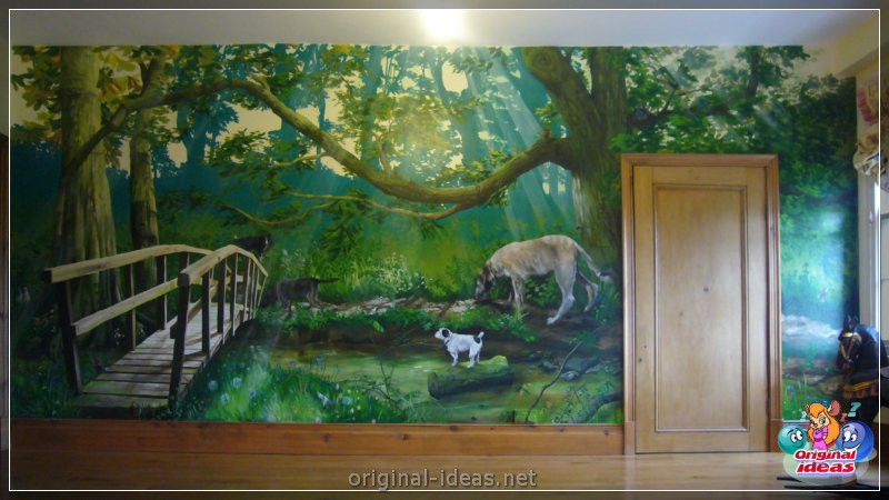 Fresco na ścianie - 70 zdjęć idealnej kombinacji we wnętrzu (fresco, ścianie, wnętrzu, opcja wystroju jest) Fresco na ścianie - 70 zdjęć idealnej kombinacji we wnętrzu