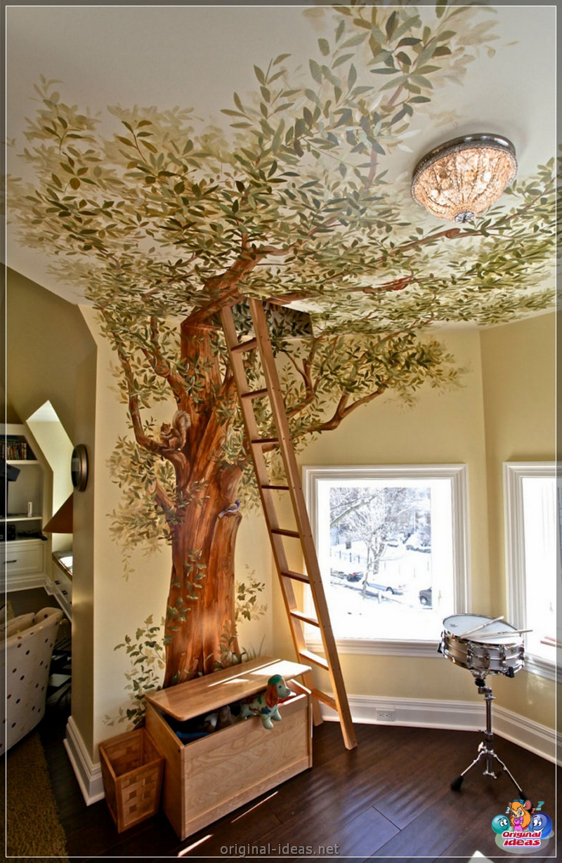 Fresco na ścianie - 70 zdjęć idealnej kombinacji we wnętrzu (fresco, ścianie, wnętrzu, opcja wystroju jest) Fresco na ścianie - 70 zdjęć idealnej kombinacji we wnętrzu