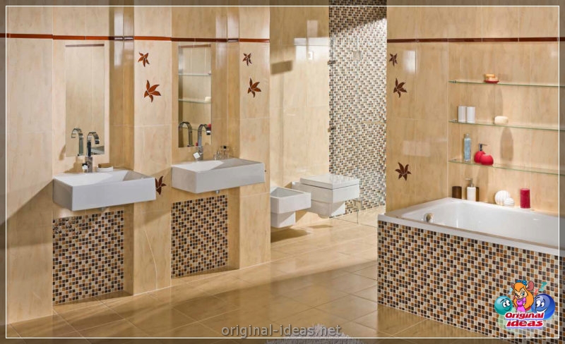 Azulejos de baño: 70 fotos de las mejores ideas de diseño en el interior (azulejos, baño, fotos, ideas, diseño, interior) Azulejos de baño: 70 fotos de las mejores ideas de diseño en el interior