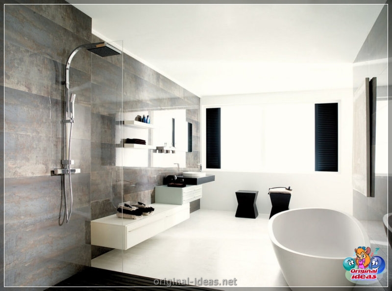 Azulejos de baño: 70 fotos de las mejores ideas de diseño en el interior (azulejos, baño, fotos, ideas, diseño, interior) Azulejos de baño: 70 fotos de las mejores ideas de diseño en el interior