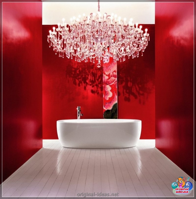 Baño rojo - 90 fotos de las ideas de diseño moderno brillante (baño, rojo, fotos, ideas, diseño, moderno) Baño rojo - 90 fotos de las ideas de diseño moderno brillante