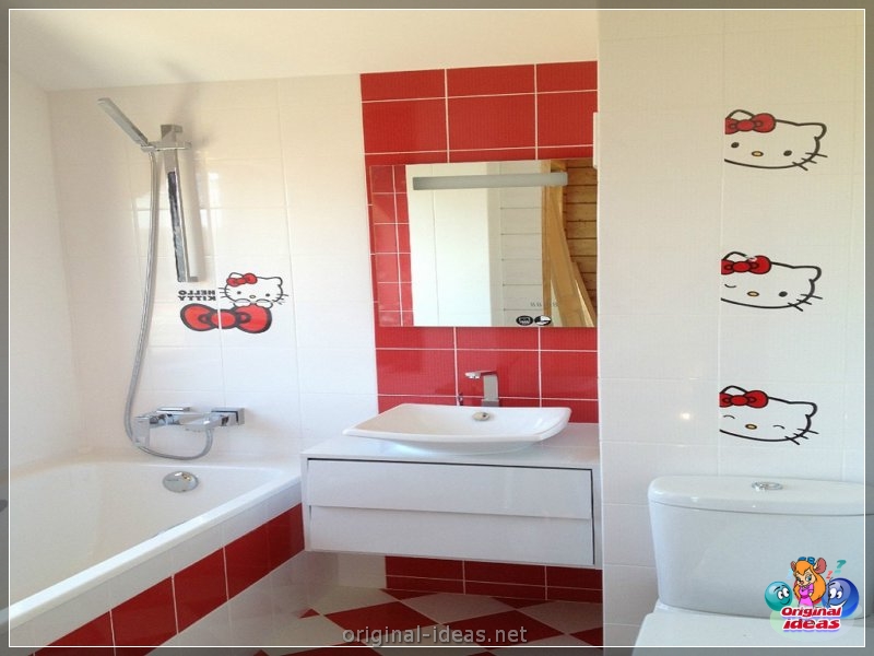 Baño rojo - 90 fotos de las ideas de diseño moderno brillante (baño, rojo, fotos, ideas, diseño, moderno) Baño rojo - 90 fotos de las ideas de diseño moderno brillante