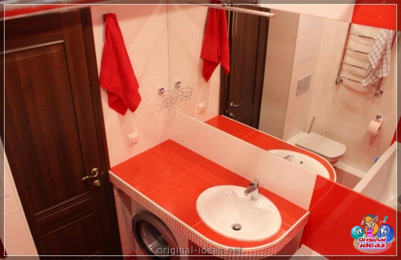 Baño rojo - 90 fotos de las ideas de diseño moderno brillante (baño, rojo, fotos, ideas, diseño, moderno) Baño rojo - 90 fotos de las ideas de diseño moderno brillante