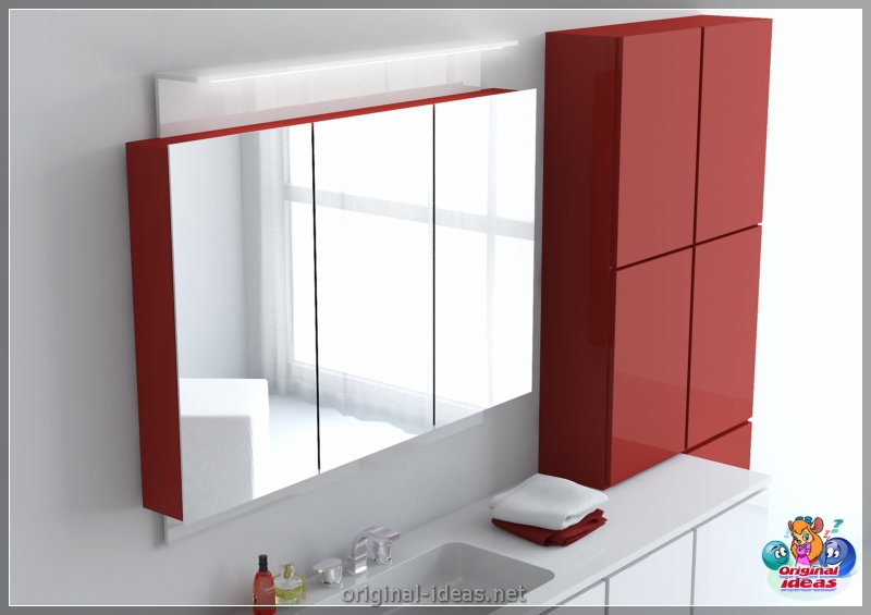 Baño rojo - 90 fotos de las ideas de diseño moderno brillante (baño, rojo, fotos, ideas, diseño, moderno) Baño rojo - 90 fotos de las ideas de diseño moderno brillante