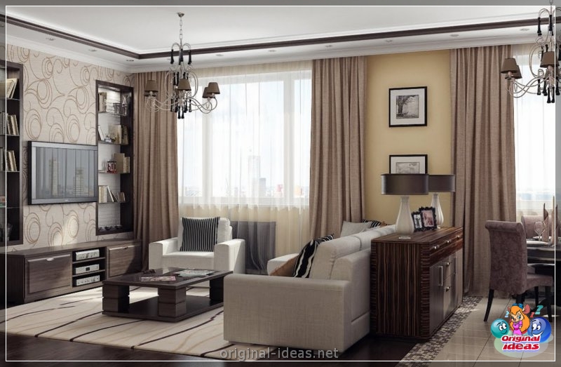 Hall con dos ventanas: 60 fotos de ideas de estilo moderna en el interior (ventanas, fotos, estilo, interior, ventanas este caso) Hall con dos ventanas: 60 fotos de ideas de estilo moderna en el interior