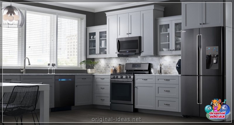 Cocina en blanco y negro - 75 fotos de diseño elegante y armonía de combinación (cocina, blanco, negro, fotos, diseño) Cocina en blanco y negro - 75 fotos de diseño elegante y armonía de combinación