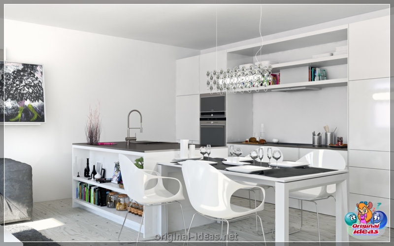 Cocina en el apartamento - 70 fotos de ideas de diseño elegantes (cocina, apartamento, fotos, diseño, elegantes, Segunda vida cosas) Cocina en el apartamento - 70 fotos de ideas de diseño elegantes