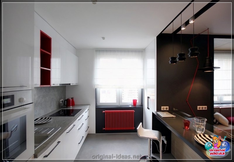 Cocina en el apartamento - 70 fotos de ideas de diseño elegantes (cocina, apartamento, fotos, diseño, elegantes, Segunda vida cosas) Cocina en el apartamento - 70 fotos de ideas de diseño elegantes