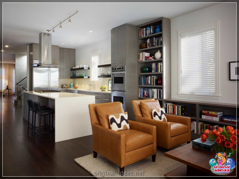 Cocina en el apartamento - 70 fotos de ideas de diseño elegantes (cocina, apartamento, fotos, diseño, elegantes, Segunda vida cosas) Cocina en el apartamento - 70 fotos de ideas de diseño elegantes