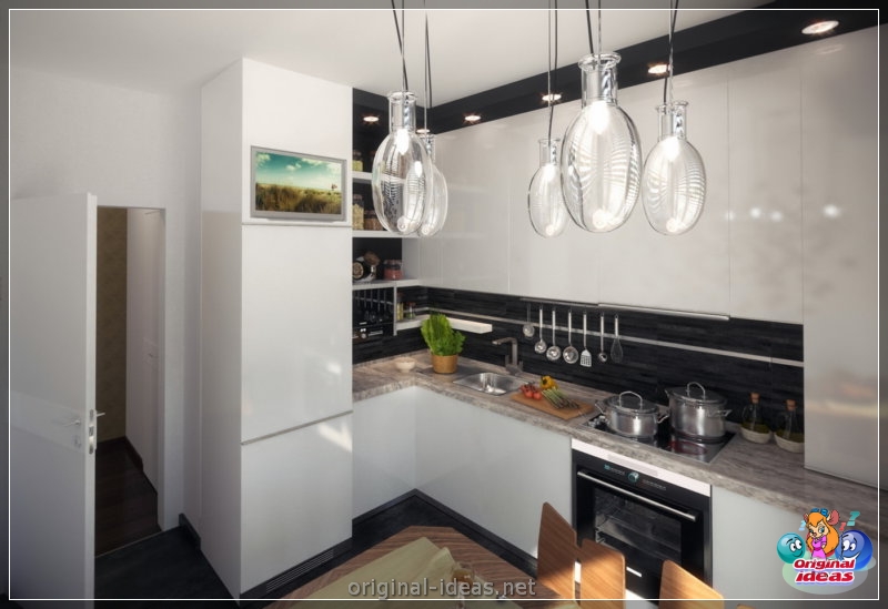Cocina en el apartamento - 70 fotos de ideas de diseño elegantes (cocina, apartamento, fotos, diseño, elegantes, Segunda vida cosas) Cocina en el apartamento - 70 fotos de ideas de diseño elegantes