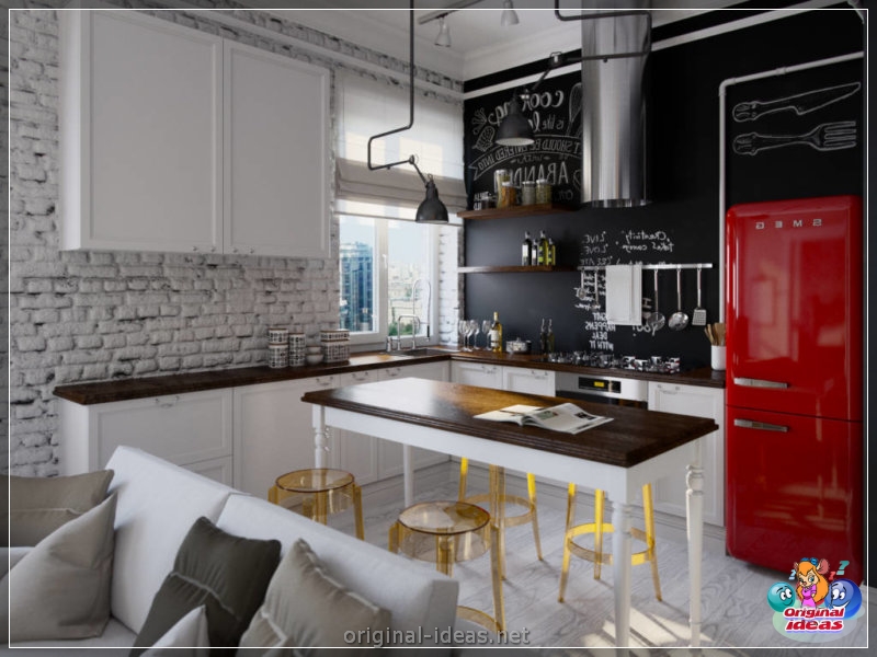 Cocina en el apartamento - 70 fotos de ideas de diseño elegantes (cocina, apartamento, fotos, diseño, elegantes, Segunda vida cosas) Cocina en el apartamento - 70 fotos de ideas de diseño elegantes