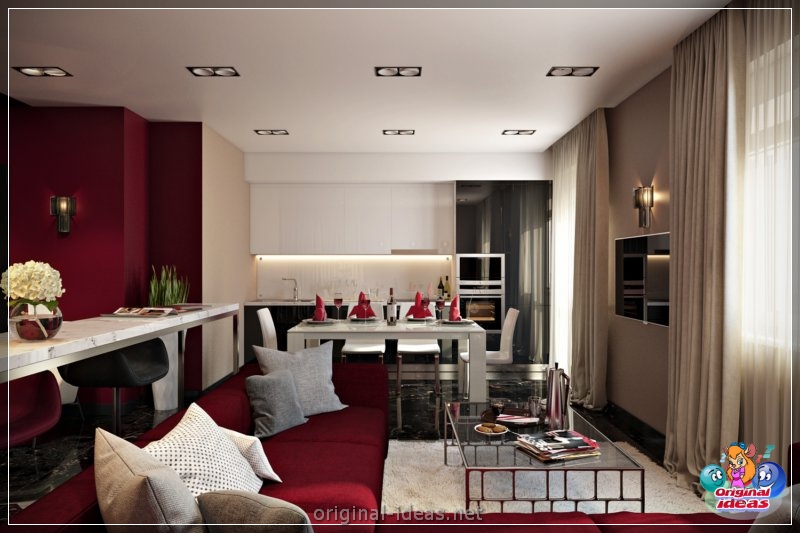 Cocina en el apartamento - 70 fotos de ideas de diseño elegantes (cocina, apartamento, fotos, diseño, elegantes, Segunda vida cosas) Cocina en el apartamento - 70 fotos de ideas de diseño elegantes