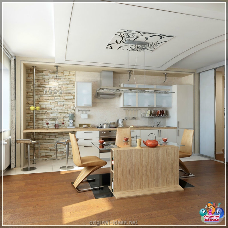 Cocina en el apartamento - 70 fotos de ideas de diseño elegantes (cocina, apartamento, fotos, diseño, elegantes, Segunda vida cosas) Cocina en el apartamento - 70 fotos de ideas de diseño elegantes