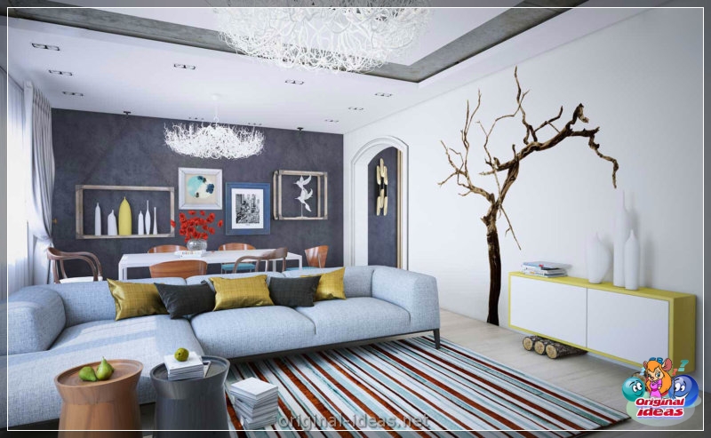 Apartamentos inusuales en un estilo moderno: 150 fotos de diseño (apartamentos, inusuales, estilo, fotos) Apartamentos inusuales en un estilo moderno: 150 fotos de diseño