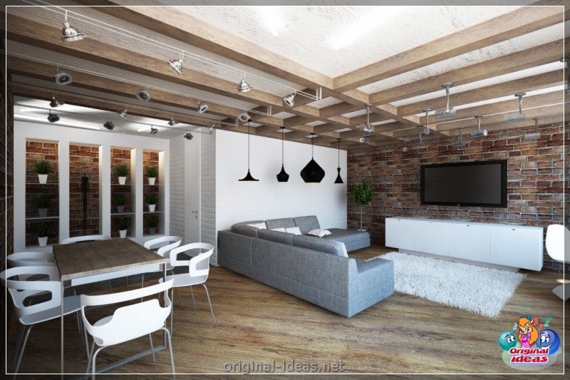 Projekt mieszkania w stylu strychu - 75 zdjęć pomysłów na projekt (projekt, mieszkania, stylu, strychu) Projekt mieszkania w stylu strychu - 75 zdjęć pomysłów na projekt