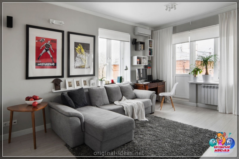 Innenraum einer kleinen Wohnung - 86 Fotos der besten Arrangementoptionen (innenraum, einer, kleinen, wohnung) Innenraum einer kleinen Wohnung - 86 Fotos der besten Arrangementoptionen