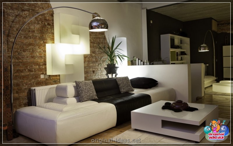Decoración de pared con Brick - 75 fotos de hermosas fotos en un estilo moderno (decoración, pared, fotos, estilo, moderno, baldosas flexible imitando) Decoración de pared con Brick - 75 fotos de hermosas fotos en un estilo moderno