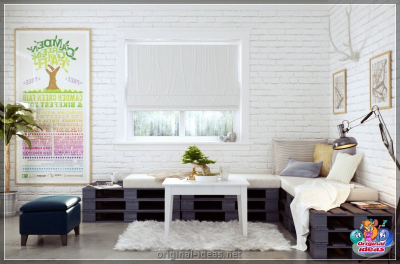 Decoración de pared con Brick - 75 fotos de hermosas fotos en un estilo moderno (decoración, pared, fotos, estilo, moderno, baldosas flexible imitando) Decoración de pared con Brick - 75 fotos de hermosas fotos en un estilo moderno