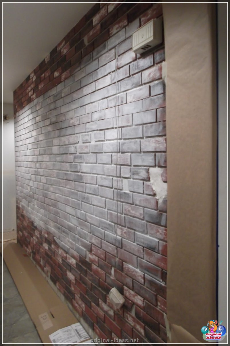 Decoración de pared con Brick - 75 fotos de hermosas fotos en un estilo moderno (decoración, pared, fotos, estilo, moderno, baldosas flexible imitando) Decoración de pared con Brick - 75 fotos de hermosas fotos en un estilo moderno