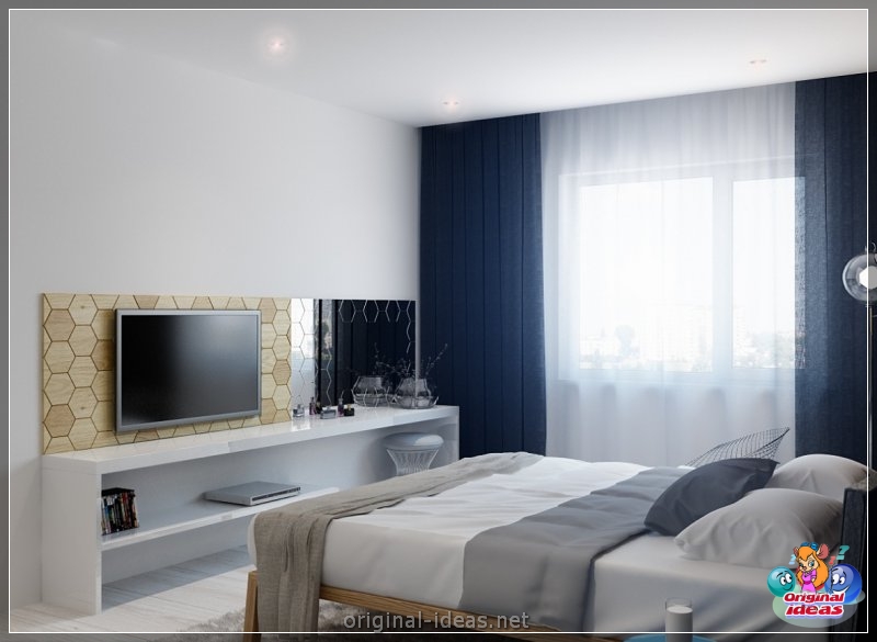 Cómo y dónde colocar un televisor en el dormitorio: revisión de las mejores soluciones + fotos con instrucciones (cómo, televisor, dormitorio, soluciones) Cómo y dónde colocar un televisor en el dormitorio: revisión de las mejores soluciones + fotos con instrucciones