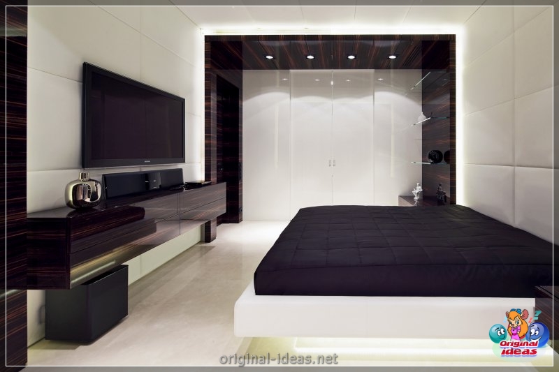 Cómo y dónde colocar un televisor en el dormitorio: revisión de las mejores soluciones + fotos con instrucciones (cómo, televisor, dormitorio, soluciones) Cómo y dónde colocar un televisor en el dormitorio: revisión de las mejores soluciones + fotos con instrucciones