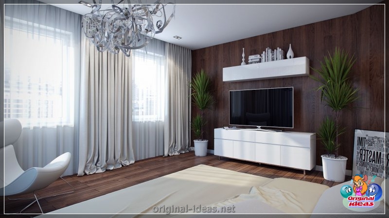 Cómo y dónde colocar un televisor en el dormitorio: revisión de las mejores soluciones + fotos con instrucciones (cómo, televisor, dormitorio, soluciones) Cómo y dónde colocar un televisor en el dormitorio: revisión de las mejores soluciones + fotos con instrucciones