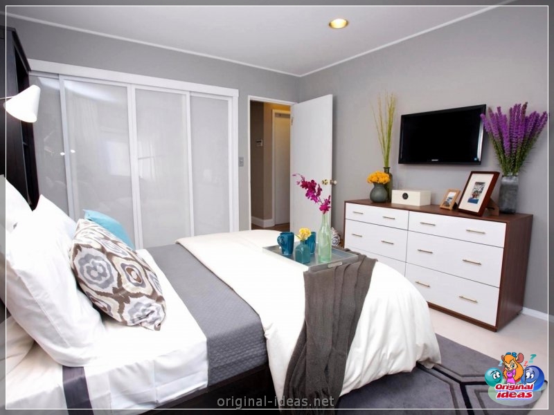 Cómo y dónde colocar un televisor en el dormitorio: revisión de las mejores soluciones + fotos con instrucciones (cómo, televisor, dormitorio, soluciones) Cómo y dónde colocar un televisor en el dormitorio: revisión de las mejores soluciones + fotos con instrucciones