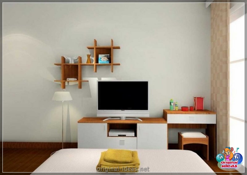 Cómo y dónde colocar un televisor en el dormitorio: revisión de las mejores soluciones + fotos con instrucciones (cómo, televisor, dormitorio, soluciones) Cómo y dónde colocar un televisor en el dormitorio: revisión de las mejores soluciones + fotos con instrucciones