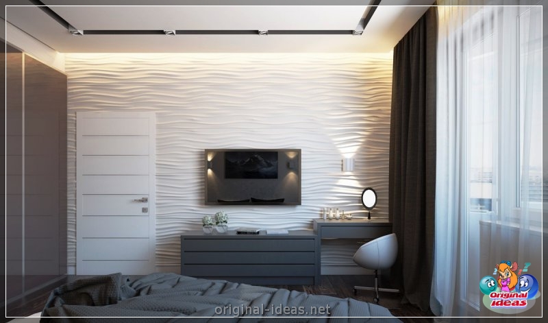 Cómo y dónde colocar un televisor en el dormitorio: revisión de las mejores soluciones + fotos con instrucciones (cómo, televisor, dormitorio, soluciones) Cómo y dónde colocar un televisor en el dormitorio: revisión de las mejores soluciones + fotos con instrucciones