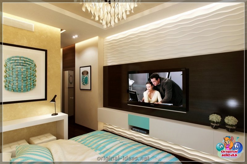 Cómo y dónde colocar un televisor en el dormitorio: revisión de las mejores soluciones + fotos con instrucciones (cómo, televisor, dormitorio, soluciones) Cómo y dónde colocar un televisor en el dormitorio: revisión de las mejores soluciones + fotos con instrucciones
