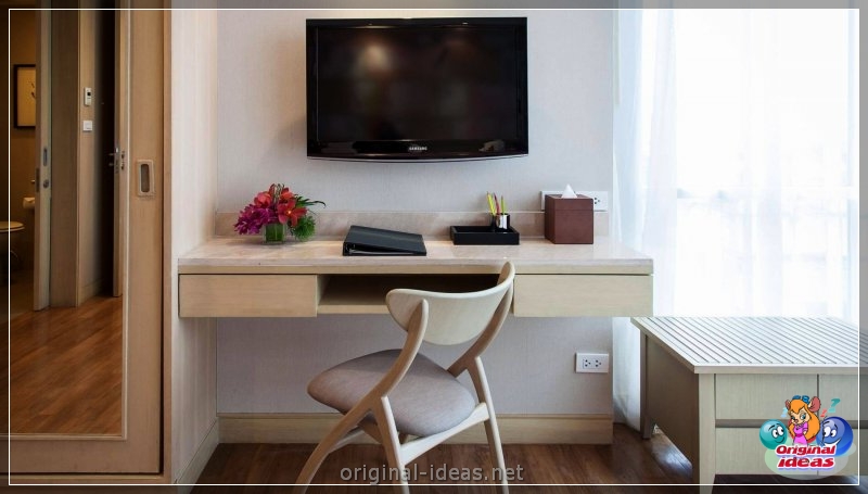 Cómo y dónde colocar un televisor en el dormitorio: revisión de las mejores soluciones + fotos con instrucciones (cómo, televisor, dormitorio, soluciones) Cómo y dónde colocar un televisor en el dormitorio: revisión de las mejores soluciones + fotos con instrucciones