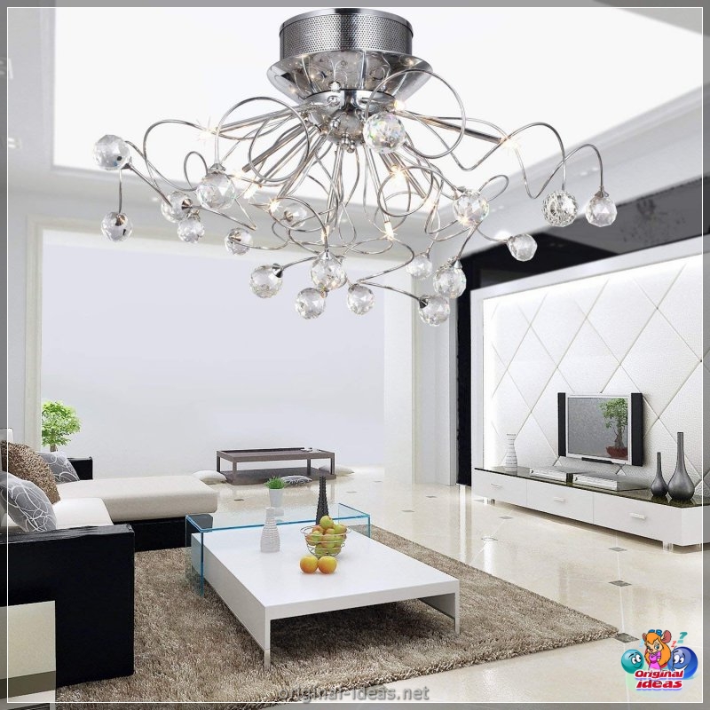 Chandelier en la sala de estar - Seleccione de acuerdo con la mente! 95 fotos de un diseño hermoso y moderno de una lámpara de araña en el interior de la sala de estar (chandelier, sala, estar, mente, diseño) Chandelier en la sala de estar - Seleccione de acuerdo con la mente! 95 fotos de un diseño hermoso y moderno de una lámpara de araña en el interior de la sala de estar