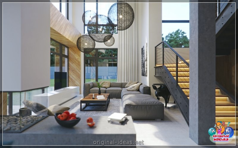 Sala de estar en un estilo moderno: 100 fotos de las mejores soluciones de diseño (sala, estar, estilo, moderno, soluciones) Sala de estar en un estilo moderno: 100 fotos de las mejores soluciones de diseño