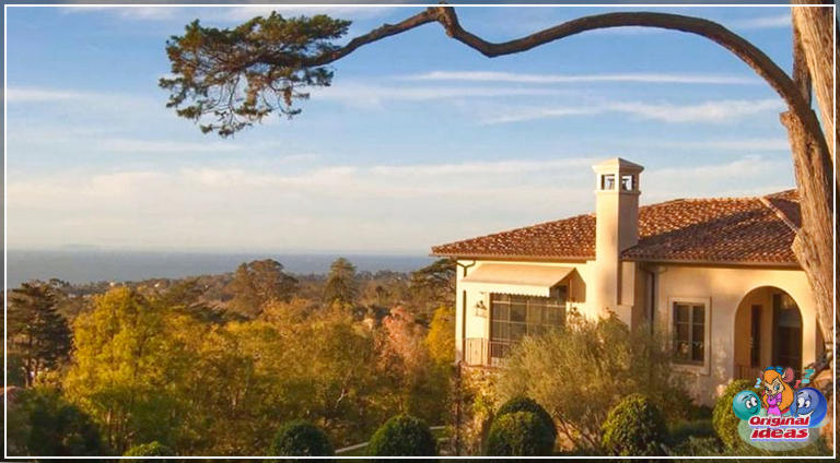 maison Maison de style méditerranéen avec vue sur l'océan