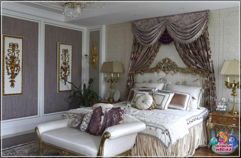 55 idées de chambres à coucher de luxe personnalisées (photos) (céramique, salle de bain, jardin, inspiration, détente, papier peint, personnalisé, luxe, maître, chambre à coucher, idées, meubles) 55 idées de chambre principale de luxe personnalisées (photos)