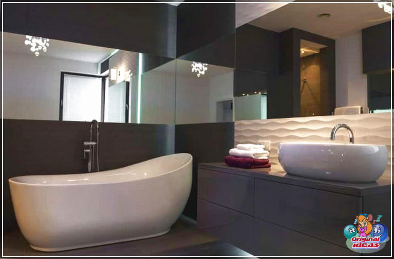 50 idées de design de salle de bain de luxe (granit, cette salle de bain moderne, comptoir, chambre à coucher, luxe, salle de bain, design, idées, carreaux de céramique) 50 idées de design de salle de bain de luxe